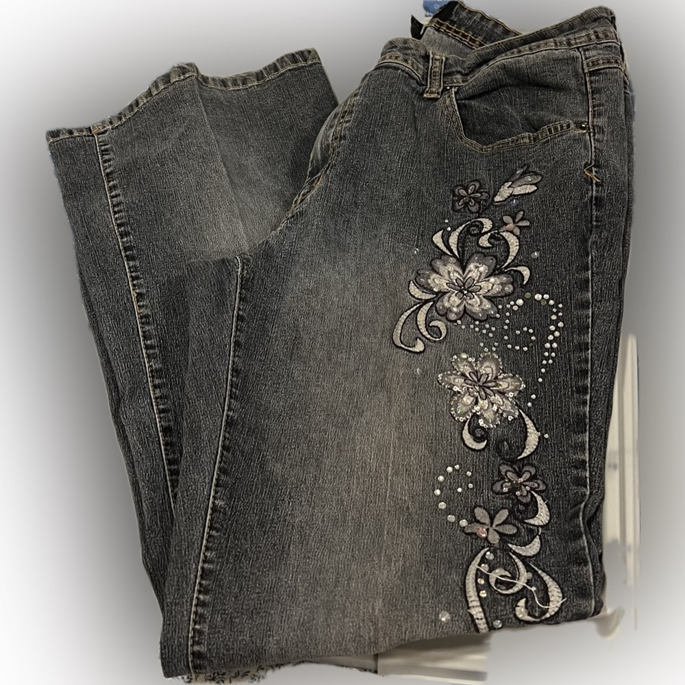 Angels Y2K Vintage Embroidered Jeans